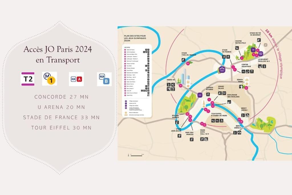 Charming Apartment Near La Defense, Paris 博藏斯 外观 照片